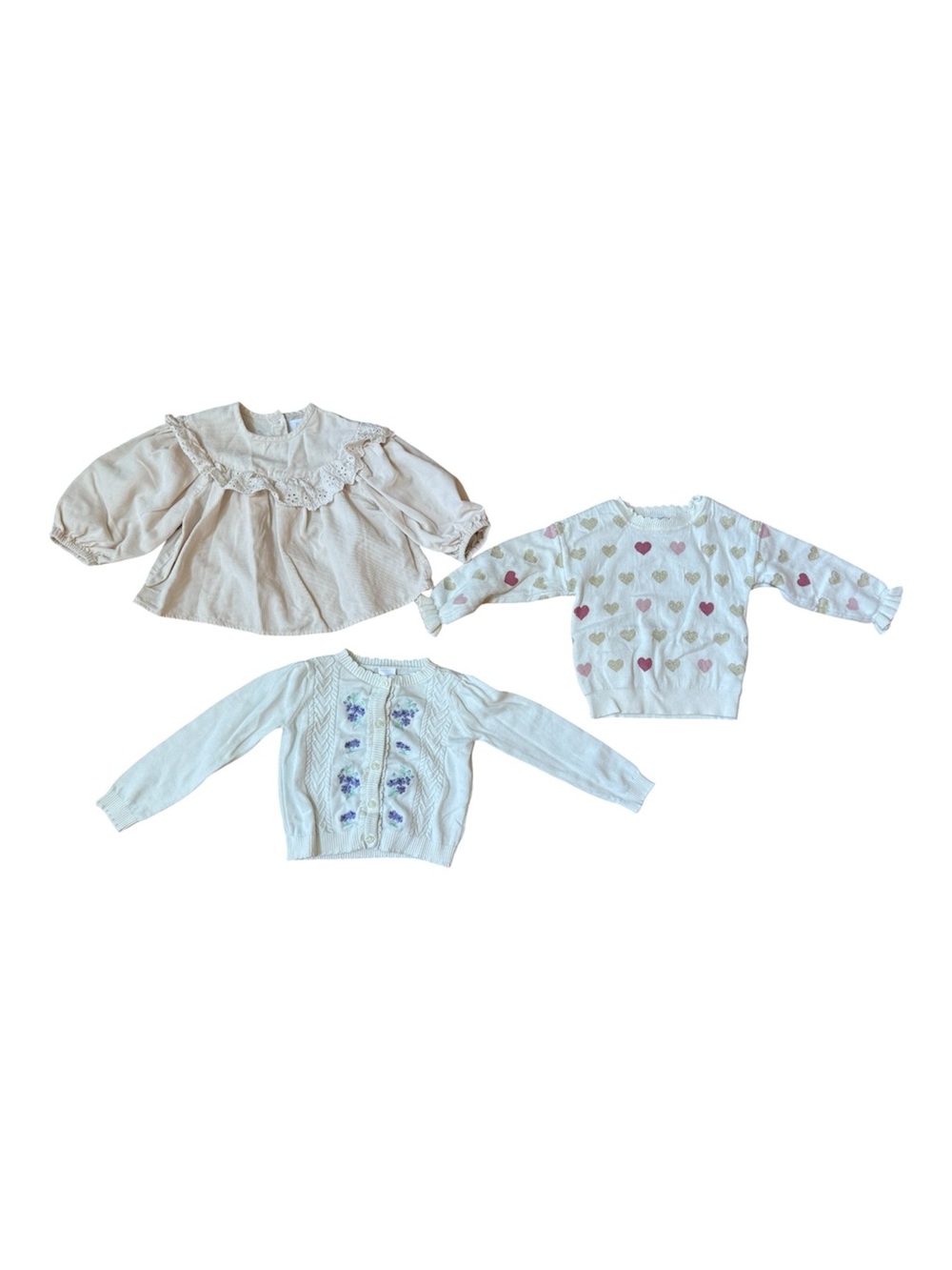 Zara, etc. girls’ sweaters/tops